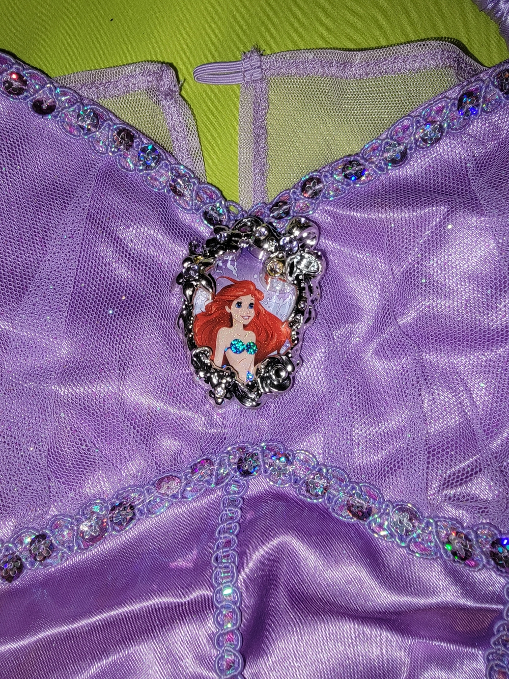 Disney Purple Ariel-Inspired Princess Dress with Jewel Accent - Picture 7 of 12